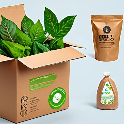 **Image of Eco-Friendly Packaging Options**: 
   - Create an illustration showcasing various types of eco-friendly packaging, including biodegradable, recyclable, and reusable materials. Highlight their benefits such as quick decomposition, waste reduction, and resource savings.